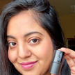 Reillie Beauty Organic Cheek Tint in Dahlia applied on woman's cheeks, soft pink botanical formula