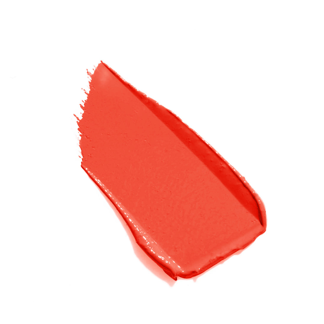 Swatch of Reillie Beauty Organic Lipstick in Hyacinth, vibrant orange shade with nourishing botanical ingredients