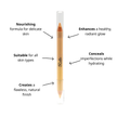 Reillie Beauty Organic Duo Pencil with taglines: nourishing, enhances, conceals, suitable for all skin types